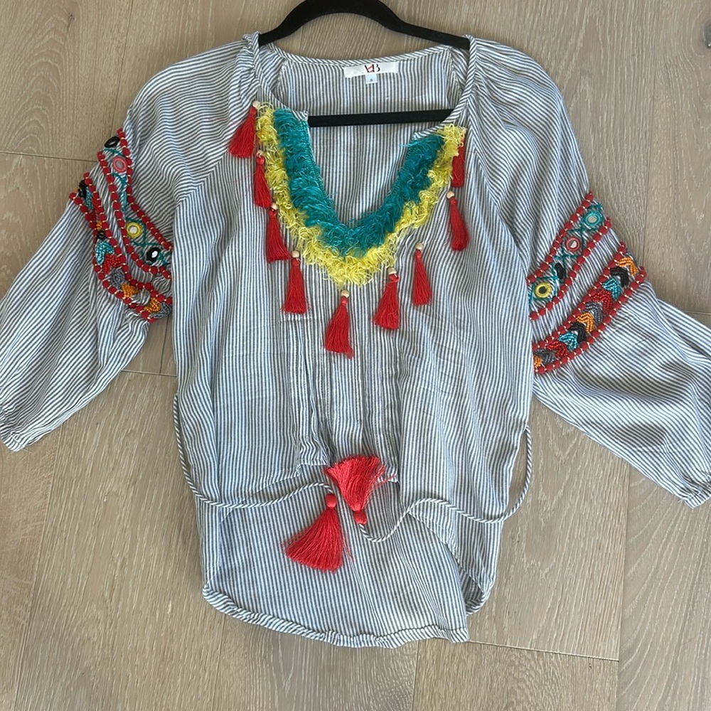 Mexican embroidered top